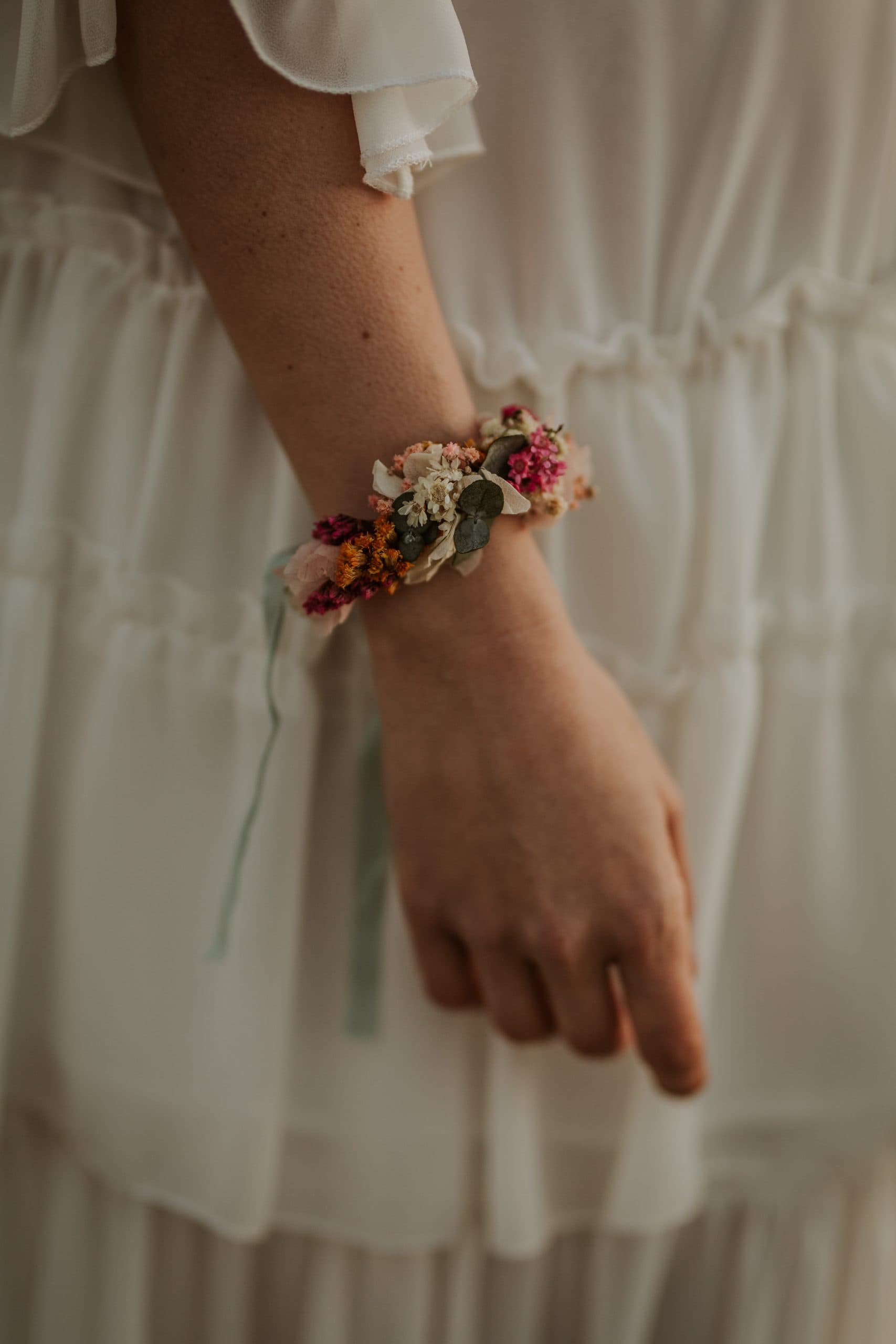 Pulseras de hortensias