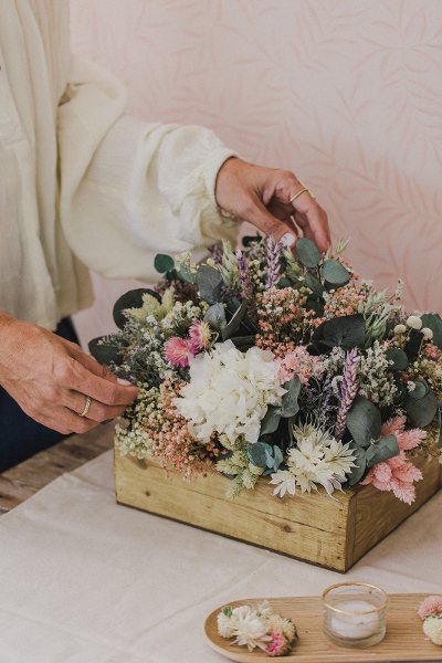 Los centros de mesas más bonitos hechos con tus flores frescas